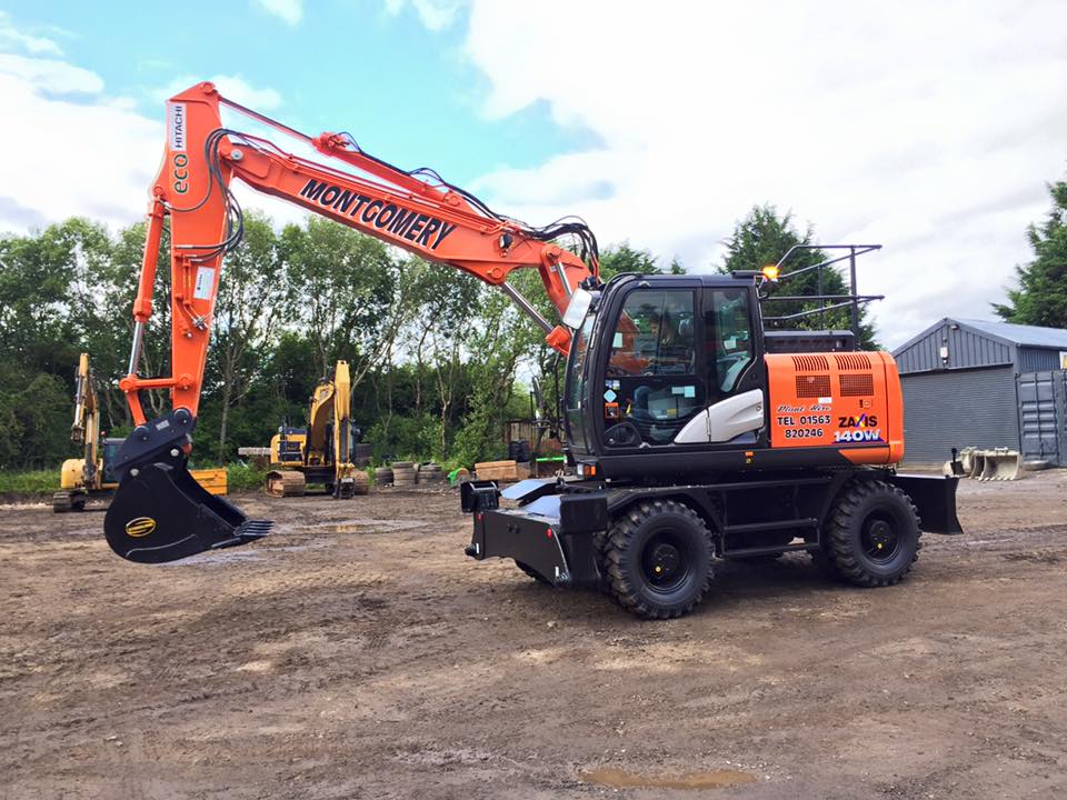 Wheeled Excavators - KT Montgomery Plant Hire